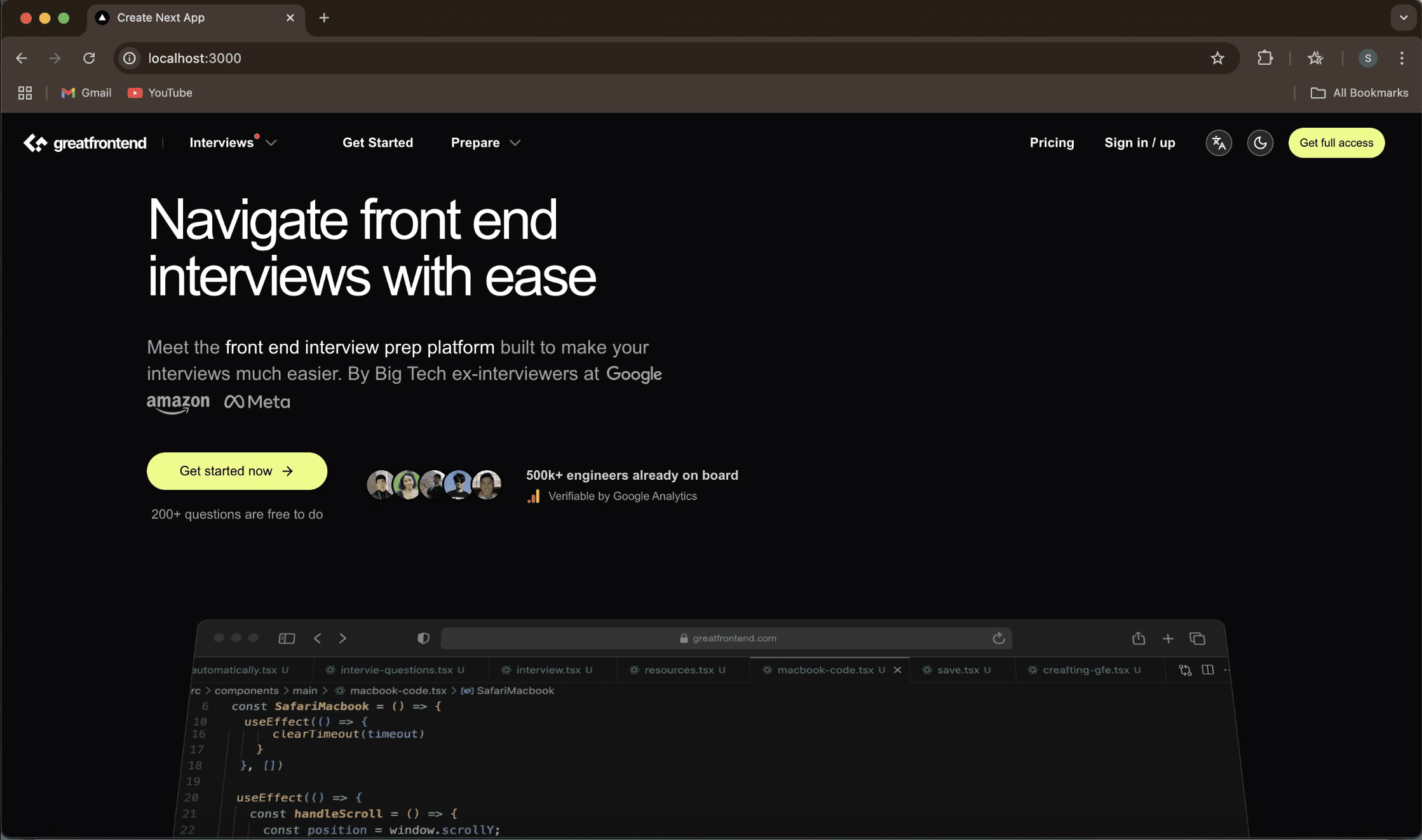 Great Frontend Clone
